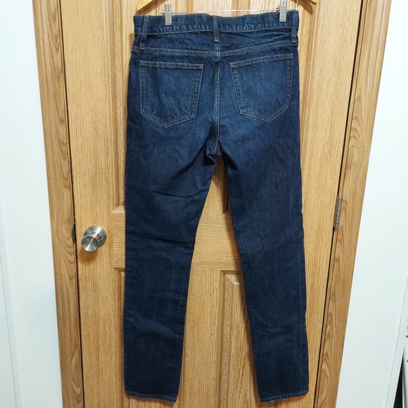 J Crew 484 Slim‎ Fit Jeans Men Size 32x34 (32x33.5 actual) Dark Blue Denim - Picture 3 of 8